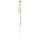 Nuni Copenhagen Tokyo Pearl ørering forgyldt sølv m. fvp (1 STK.)