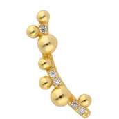 Nuni Copenhagen Philadelphia Gold ørering forgyldt sølv (1 STK.) - Højre