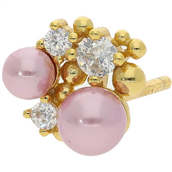 Nuni Copenhagen Aisha Rose ørering forgyldt sølv m. fvp+cz (1 STK.)