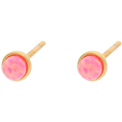 Nuni Copenhagen Sigga Pink øreringe forgyldt sølv m. synt. opal