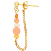 Nuni Copenhagen Melody Orange ørering forgyldt sølv m. cz (1 STK.)