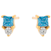 Nuni Copenhagen Serena Blue ørering forgyldt sølv m. cz (1 STK.)