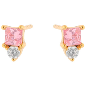 Nuni Copenhagen Serena Pink ørering forgyldt sølv m. cz (1 STK.)