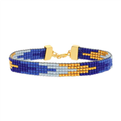 Nuni Copenhagen Monika Blue armbånd forgyldt sølv m. perler (16+3 cm)