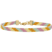 Nuni Copenhagen Lisa Pastel Dream armbånd forgyldt sølv m. perler (16+3 cm)