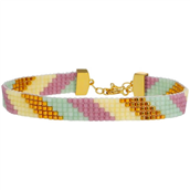 Nuni Copenhagen Linda Pastel Dream armbånd forgyldt sølv m. perler (16+3 cm)