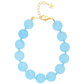 Nuni Copenhagen Jasmin Blue armbånd forgyldt sølv m. perler (17+3 cm)