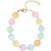 Nuni Copenhagen Jasmin Multi armbånd forgyldt sølv m. perler (17+3 cm)