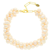 Nuni Copenhagen Leonora Pearl armbånd forgyldt sølv m. fvp (16+3 cm)