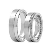 Nuran vielsesringe 14kt med 0,35ct w/vs