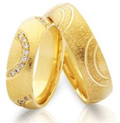 Nuran vielsesringe 14kt med 0,28ct w/vs