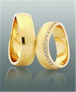 Nuran vielsesringe 14kt med 0,35ct w/vs