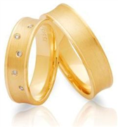 Nuran vielsesringe 14kt 5*0,01ct w/vs