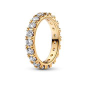 Pandora Funklende Række Eternity ring forgyldt metalblanding m. cz (str. 48-60)