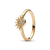 Pandora Kosmisk Funklende Sol ring forgyldt metalblanding m. cz (str. 48-60)