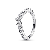 Pandora Royal swirl tiara ring sølv med klar cz (str. 48-60)