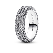 Pandora Timeless Pavé tredobbelt række ring sølv m. cz (str. 48-60)