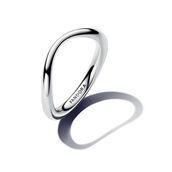 Pandora Organisk Formet ring sølv (str. 48-60)