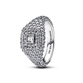 Pandora Pavé Firkantet Cocktail ring sølv m. cz (str. 48-60)