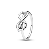 Pandora Uendelighedsknude ring sølv m. cz (str. 48-60)