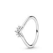 Pandora Tiara Wishbone ring sølv med klar cz str. 50-60