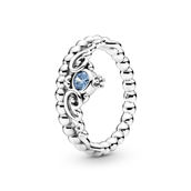 Pandora Disney Cinderella ring med lyseblå zirkonia sten sølv