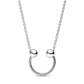 Pandora Moments halskæde U-formet charm vedhæng sølv (45 cm)
