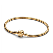 Pandora Slangekædearmbånd med Tøndelås forgyldt metalblanding (16-23 cm)