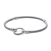 Pandora O-lukning Slangekædearmbånd sølv (16-23cm)