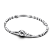 *Pandora Moments Rose Slangekædearmbånd sølv (19 cm)