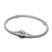 Pandora Moments Rose Slangekædearmbånd sølv (16-23 cm)