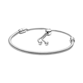 Pandora Moments Slider slangekædearmbånd sølv m. cz (28 cm)