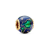Pandora Planeten Jorden charm forgyldt metalblanding m. emalje
