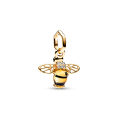 Pandora Funklende Bi charm forgyldt metalblanding m. cz