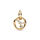 Pandora Zodiac Cancer charm forgyldt metalblanding m. cz (Krebs)