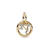 Pandora Zodiac Libra charm forgyldt metalblanding m. cz (Vægt)