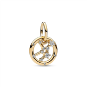 Pandora Zodiac Virgo charm forgyldt metalblanding m. cz (Jomfru)