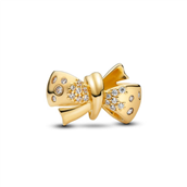 Pandora Funklende Sløjfe charm forgyldt metalblanding m. cz