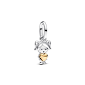 Pandora Glad Pige charm sølv + metal