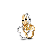 Pandora DISNEY Mickey & Minnie Mouse delbart charm sølv/forgyldt metalblanding 