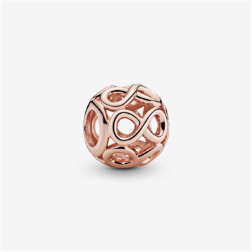 Pandora charm rose infinity rosaforgyldt metalblanding