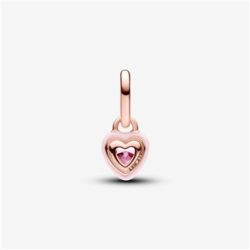 Pandora ME Pink Chakra hjerte minicharm rosaforgyldt metalblanding