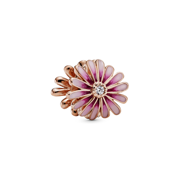 PANDORA Rose Pink Marguerit charm emalje og synt. zirkonia