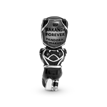 Pandora MARVEL Black Panther charm sølv m. emalje