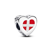 Pandora Dansk Flag charm sølv m. emalje