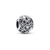 Pandora Charm pels-baby hjerte og pote print i sterling sølv