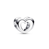 Pandora Moments charm Funklende hjerte sølv