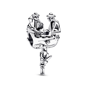 Pandora DISNEY Klokkeblomst og Kaptajn Klos piratskib Charm sølv