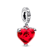 Pandora Disney Mickey & Minnie Mouse charm m. vedhæng sølv muranoglas