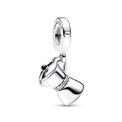 Pandora Mokkakande charm sølv m. cz